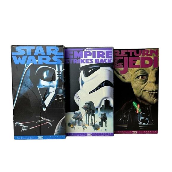20th Century Fox Other - Star Wars Trilogy 3 VHS Lot New Hope, Emperor Strikes Back & Return of the Jedi